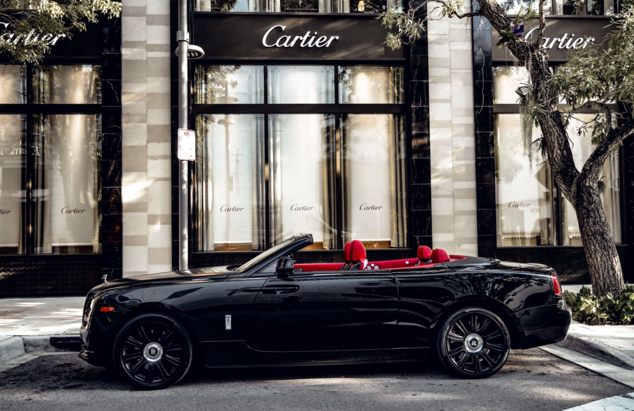 Black Rolls Royce Dawn