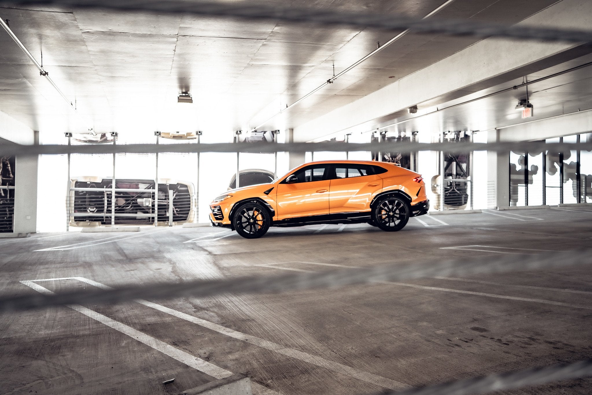 Orange 2022 Lamborghini Urus for Rent in Miami